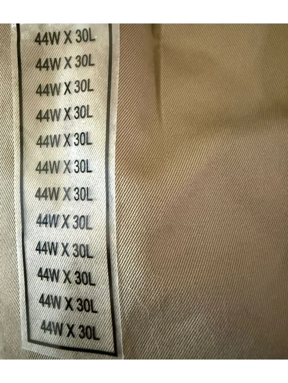 Jos. A. Bank NEW Travelers Collection Men's Pants Size 44x30 Khaki Twill Cotton